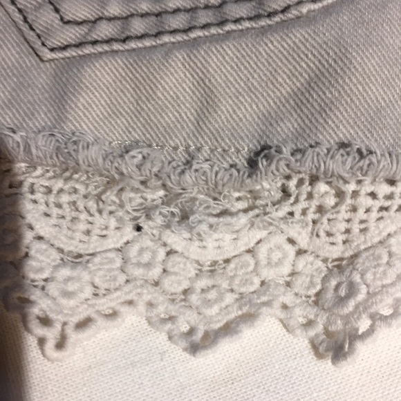 Free People gray distressed high waist shorts! - Picture 7 of 8